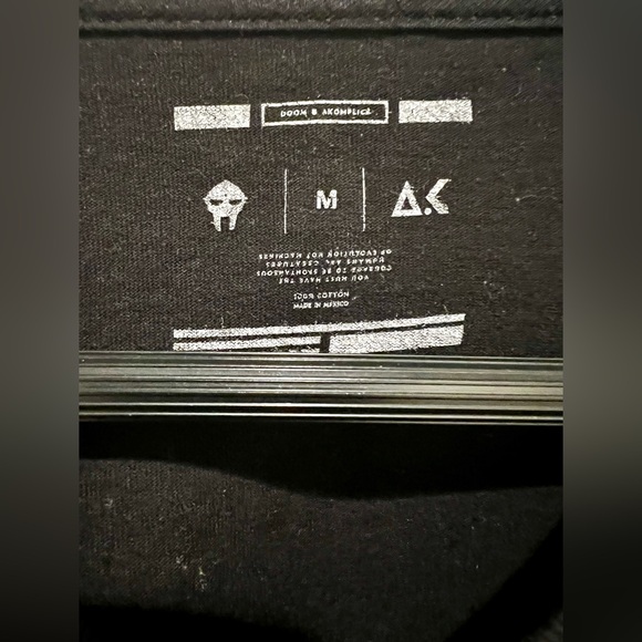 Akomplice x MF DOOM Shirt - Black + Reflective Mask - Medium - Picture 4 of 4